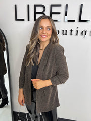 The Jenna - Ruched Sleeve Blazer