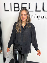 The Aspen - Diamante Sheer Blouse