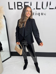 The Laurel - Suede Waterfall Jacket