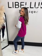 The Jilly - Pattern Pink Jumper
