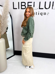 The Tyla - Cargo Midi Skirt