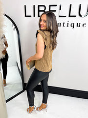 The Ruth - V Neck Sparkle Blouse