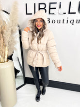 The Hailey - Tie Waist Puffer Jacket