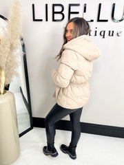 The Hailey - Tie Waist Puffer Jacket