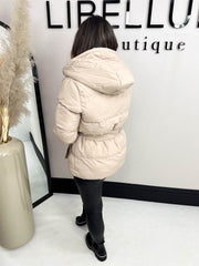 The Hailey - Tie Waist Puffer Jacket