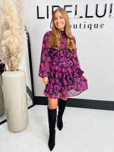 The Lila - Purple Floral Mini Dress