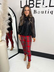 The Steph - Tartan Trousers
