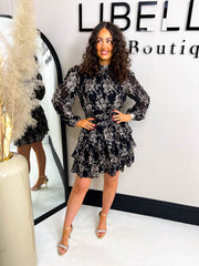 The Lila - Gold Floral Print