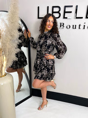 The Lila - Gold Floral Print