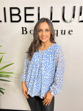 The Tara - Brush Stroke Print Blouse