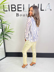 The Tara - Zebra Print Blouse