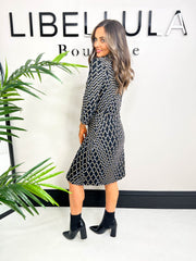 The Giana Geometric Print Dress