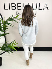 The Pauline - Purple and Grey Sweatshirt