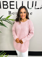 The Alison - Pink Marl Jumper