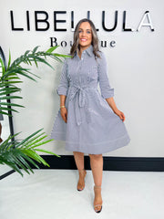 The Ellie- Tie Shirt Dress