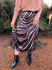 The Libby - Zebra Print Skirt