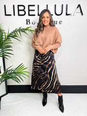 The Libby - Zebra Print Skirt