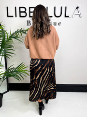 The Libby - Zebra Print Skirt