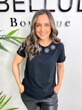 The Florence - Embellished Flower T-Shirt