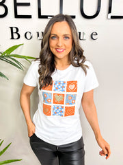 The Penny - Heart & Floral Graphic T-Shirt