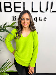 The Tanya - V Neck Fine Knit Jumper