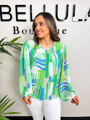 The Celeste - Pleated Blouse
