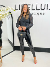 The Maxine - Heart Print Wrap Blouse