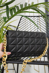 The Ceris - Quilted Gold Chain Bag