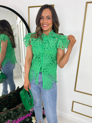 The Lacey - Broderie Anglaise Blouse