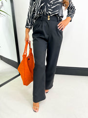 The Kris - High Waist Wide Leg Trousers