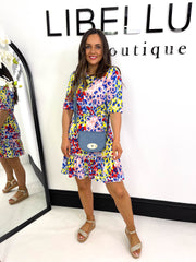 The Esther - Multi-Coloured Leopard Mini Dress