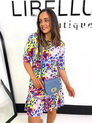 The Esther - Multi-Coloured Leopard Mini Dress