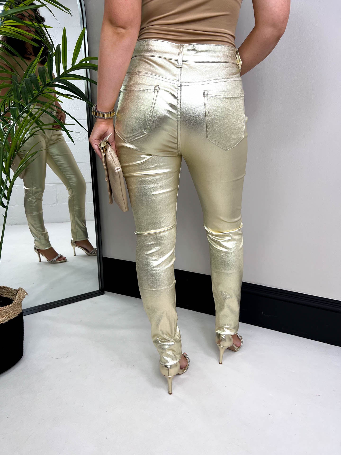 The Grace - Gold Coated Jeans