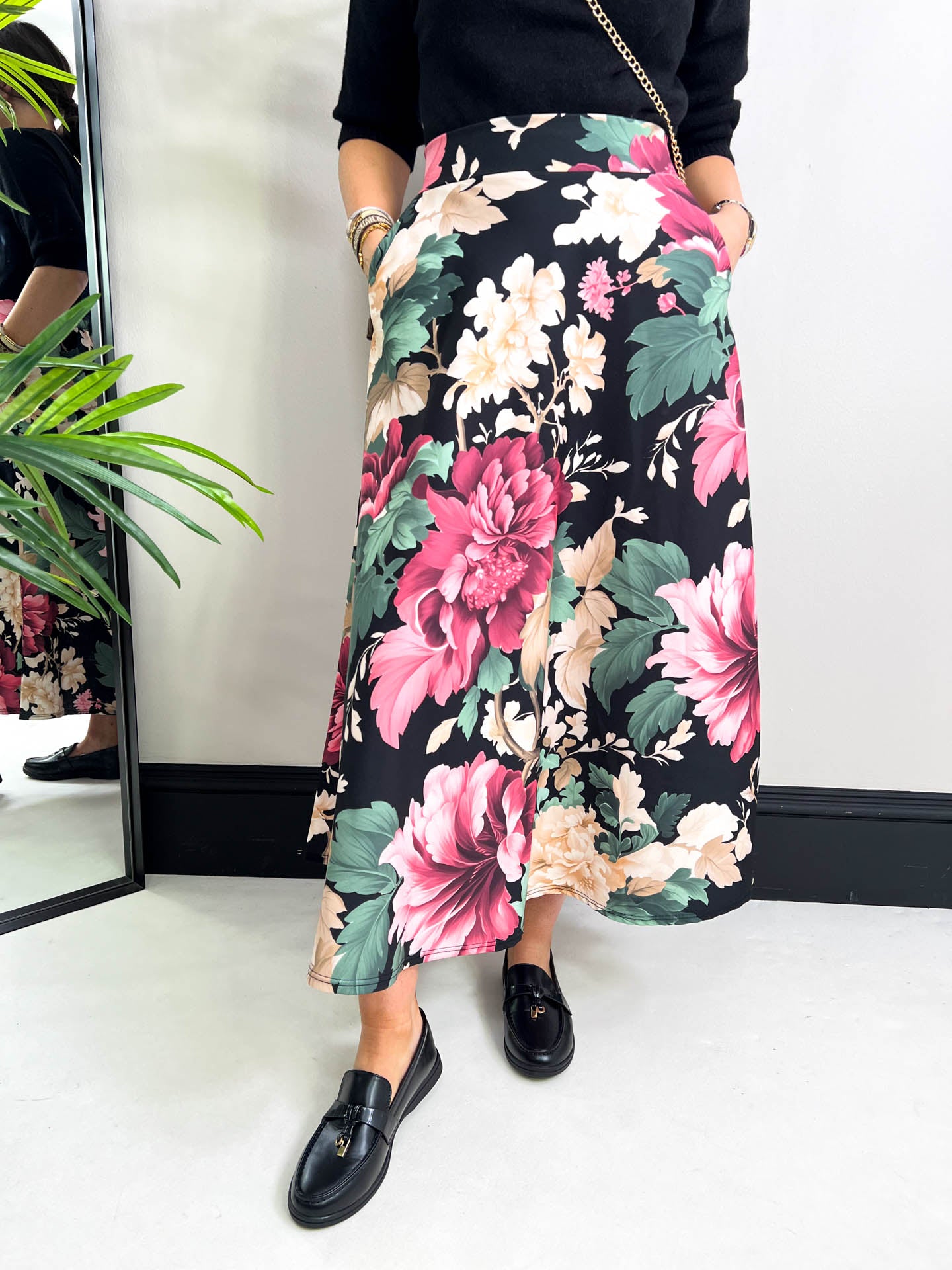 The Mabel - Floral Print Skirt