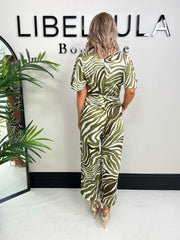 The Ava - Zebra Print Jumpsuit