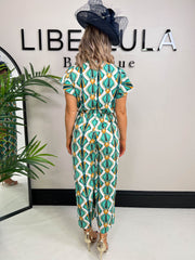 The Alena - Abstract Print Jumpsuit