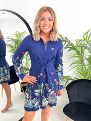 The Verity - Navy Shirt Dress