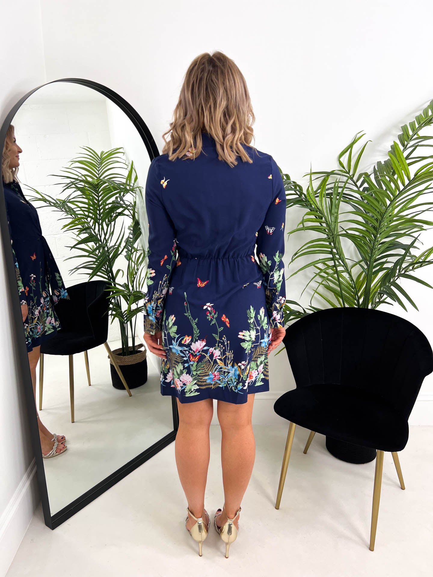 The Verity - Navy Shirt Dress