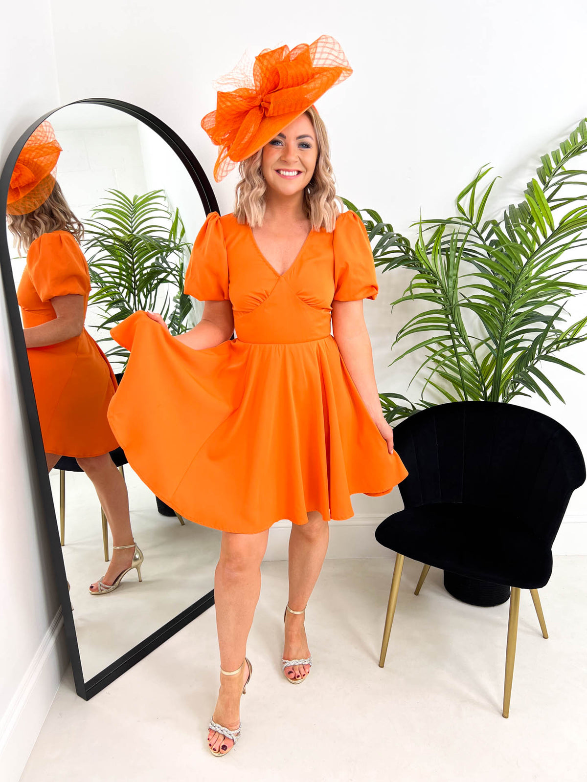 The Madison - Orange Mini Dress