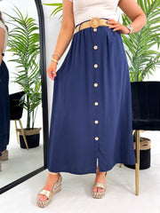 The Charlie - Maxi Skirt With Buckle Belt