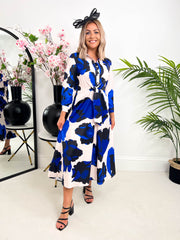 The Charley - Blue Floral Midi