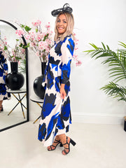 The Charley - Blue Floral Midi