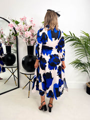 The Charley - Blue Floral Midi