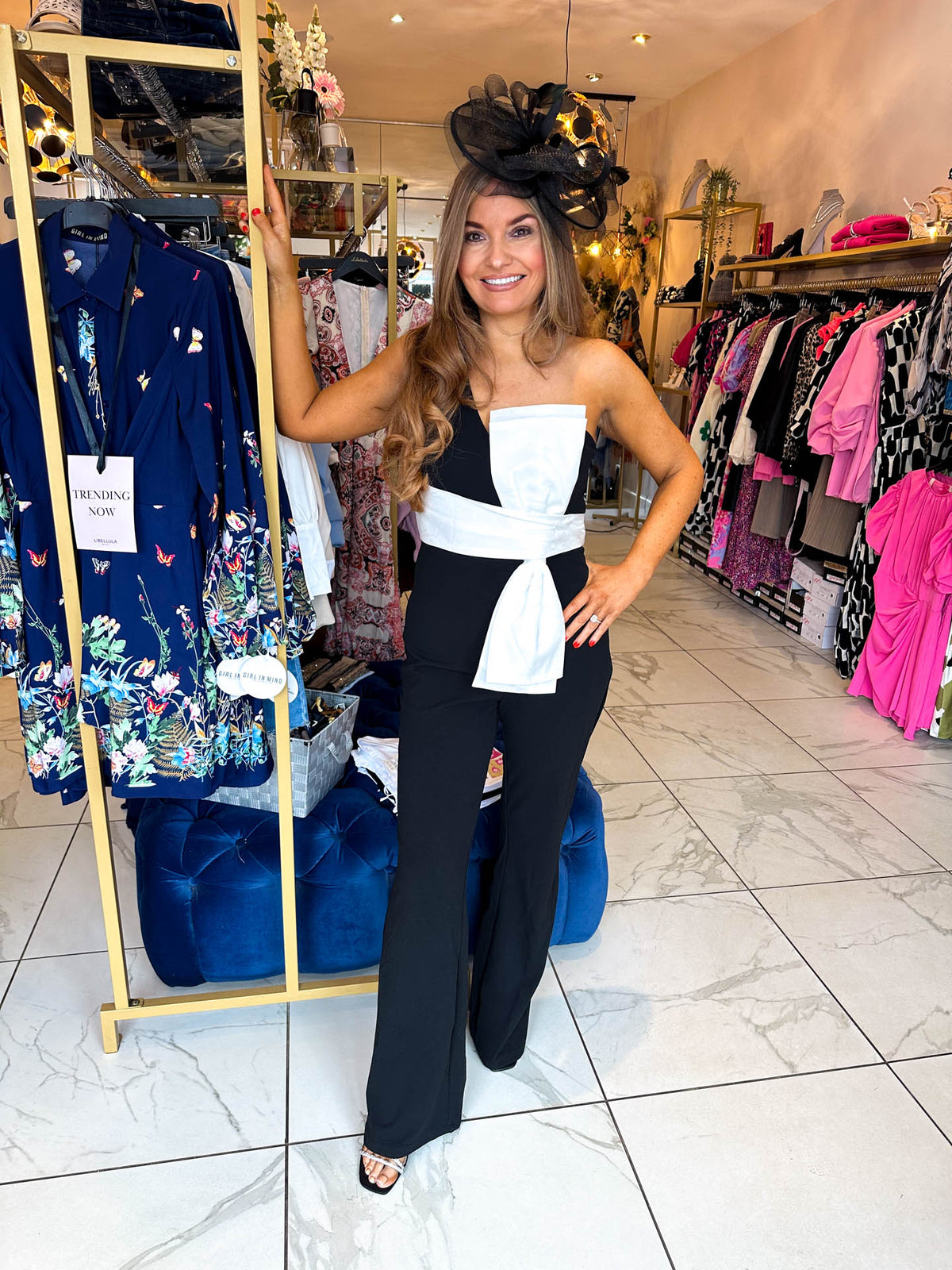 The Eloise - Black Jumpsuit with Bow