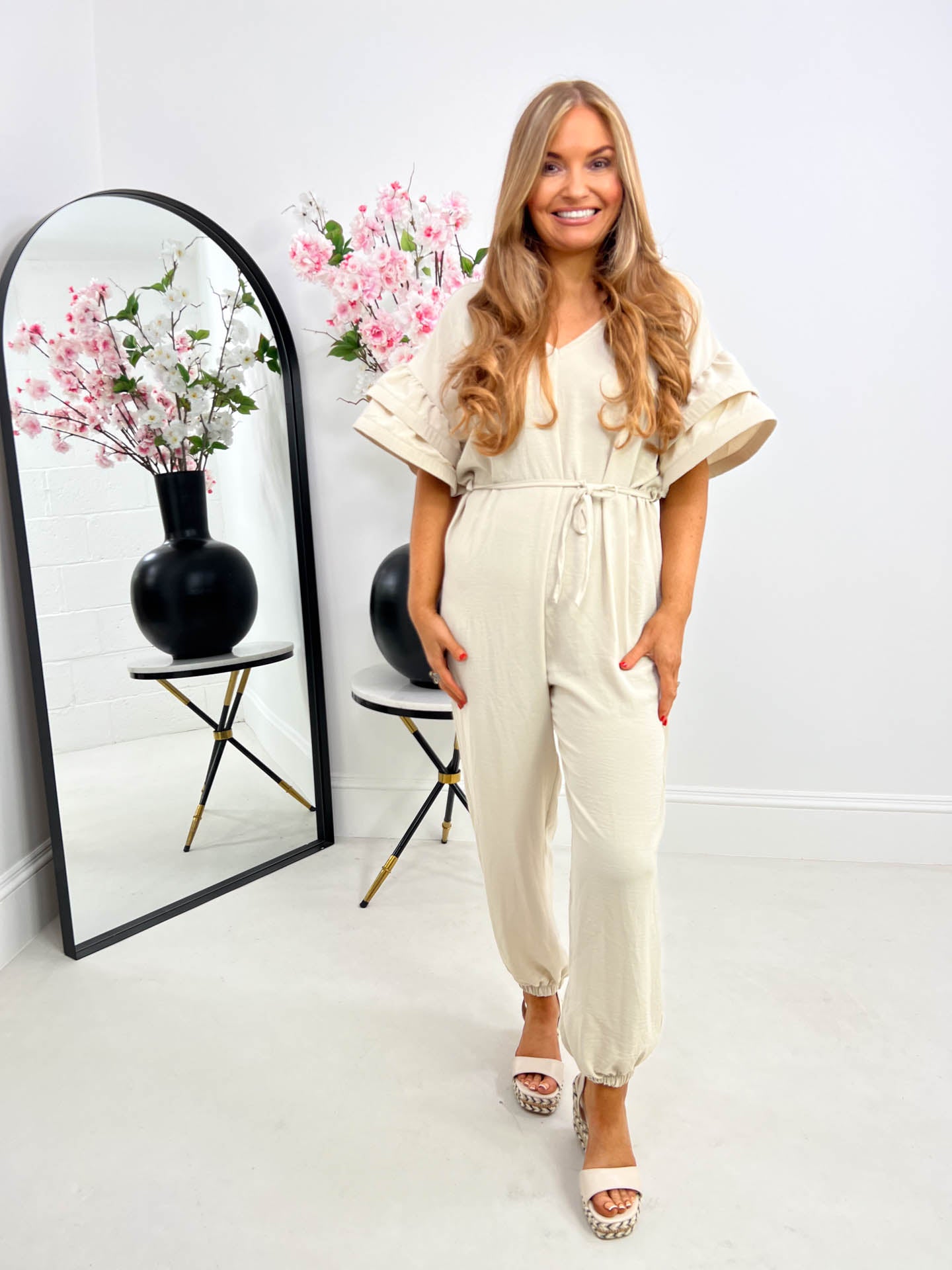 The Kenna - Tie Waist Jumpsuit