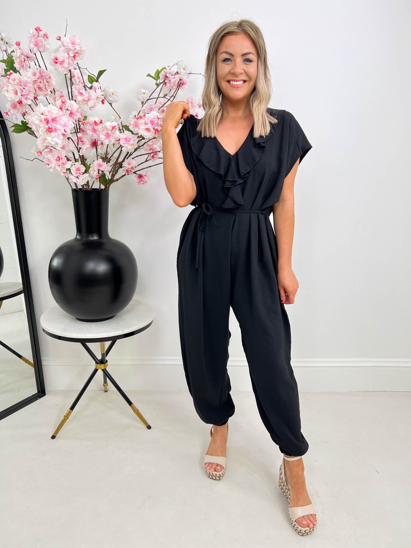 The Erin - Frill Neck Jumpsuit