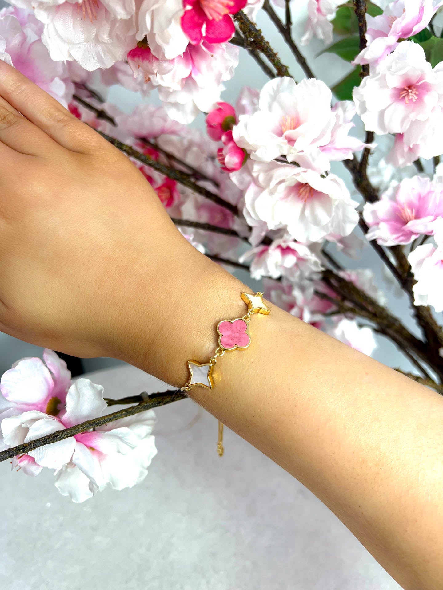 The Marnie - Gold Chain Monogram Bracelet