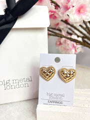 The Zara - Large Heart Earrings