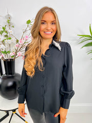 The Amalia - Blouse With Diamante Detailing