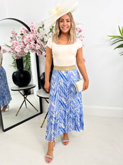 The Laura - Zigzag Pleated Skirt